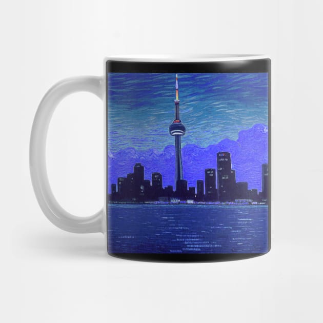 CN Tower, Toronto, Canada, in Van Gogh's style by Classical